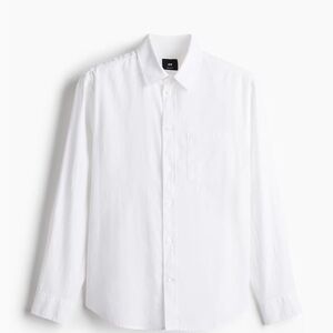 H&M Regular Fit Linen-Blend Shirt